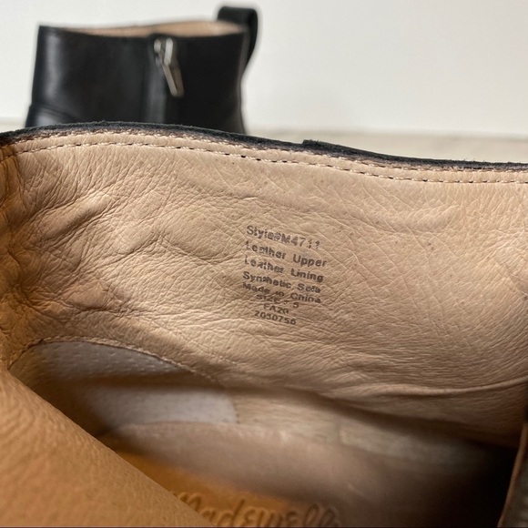 New! Madewell Camden Black Leather Ankle Bootie 7.5 - Picture 12 of 15